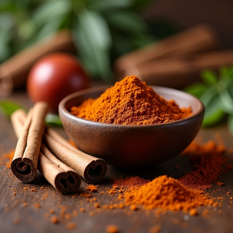 Canela em pau e em pó, especiarias que aquecem o coração na canjica.