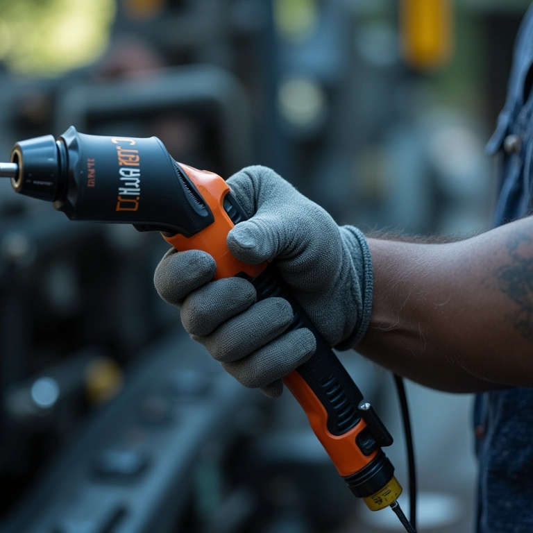 Canivete de enxertia: ferramenta essencial em close-up.