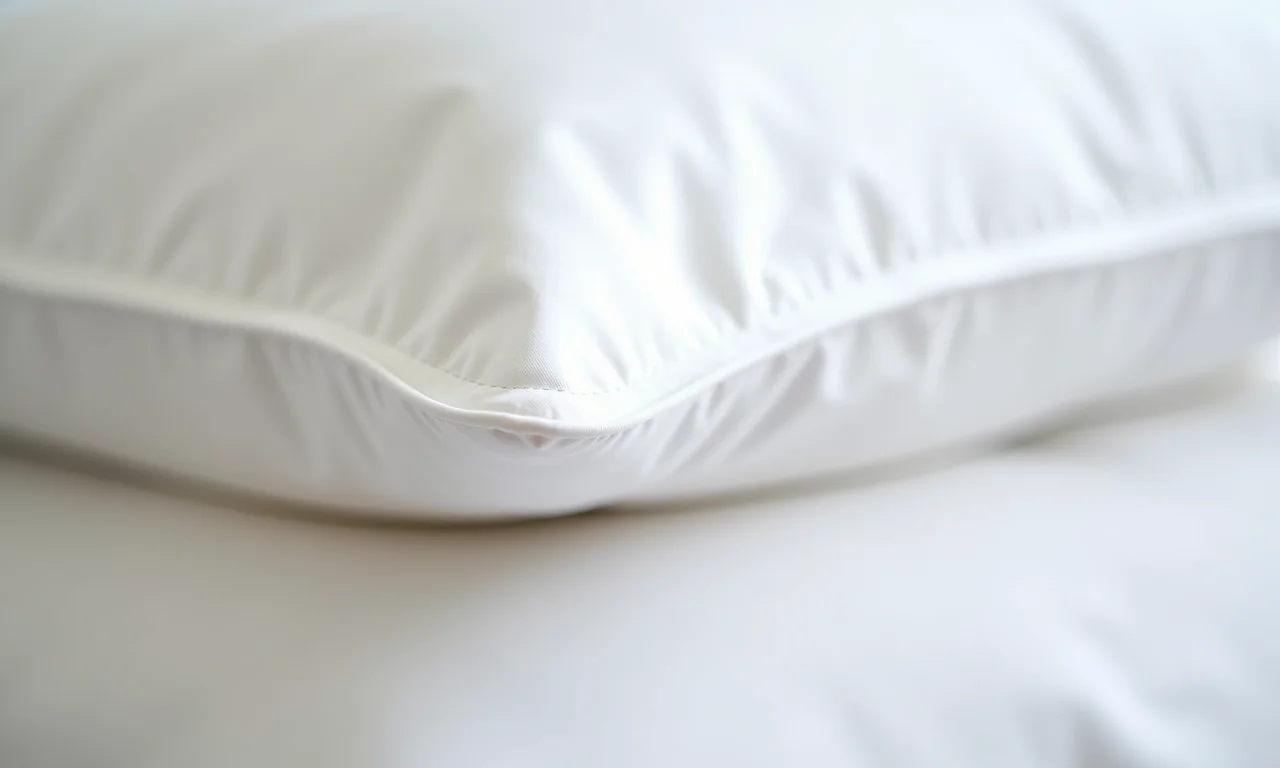 Canto de fronha perfeitamente costurado com costuras impecáveis.