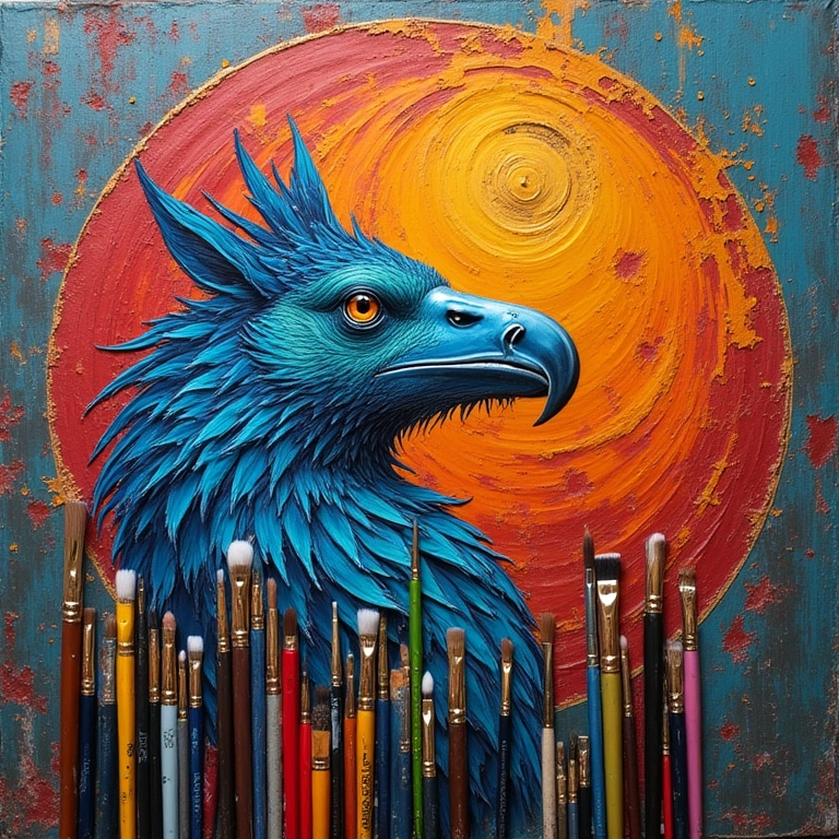 Capa de TNT com designs pintados à mão.