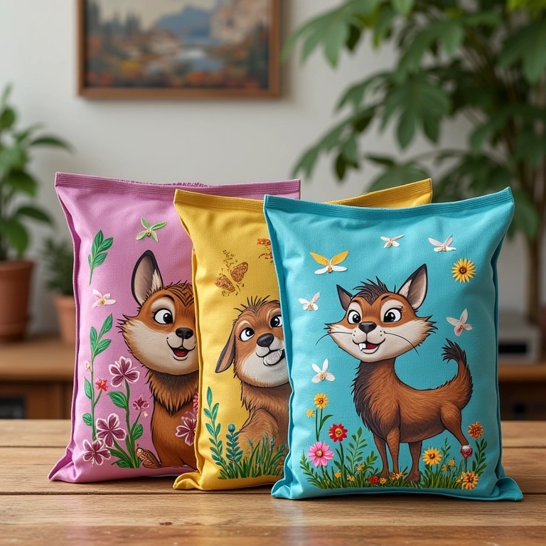 Capas de TNT prontas em diversos padrões e cores.