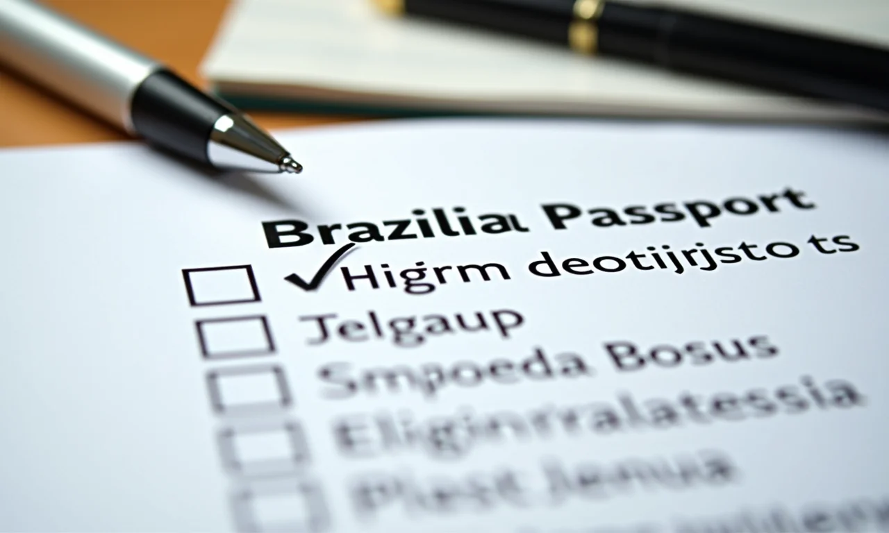 Checklist de documentos necessários para tirar o passaporte brasileiro.