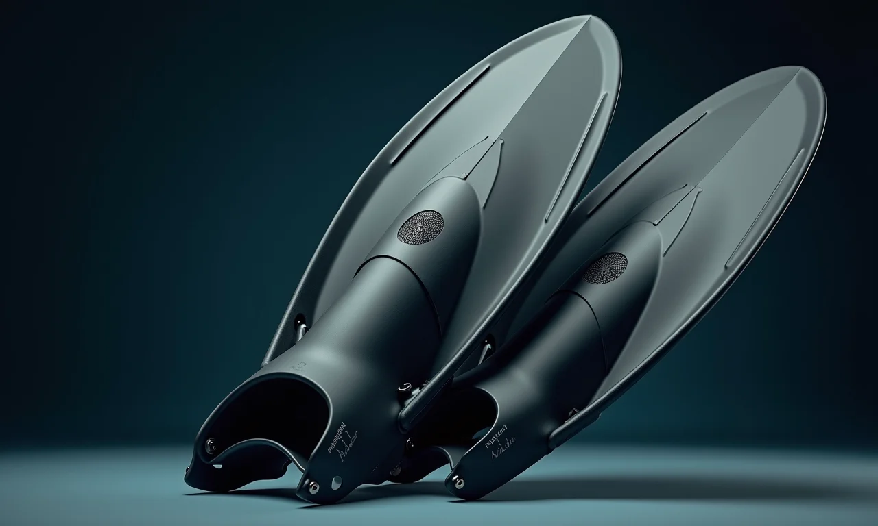 Close-up de nadadeiras Hammerhead, destacando seu design de alta qualidade.