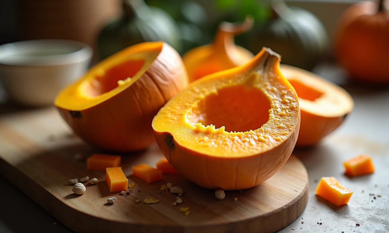 Cocada de abóbora com coco com pedaços de abóbora visíveis.