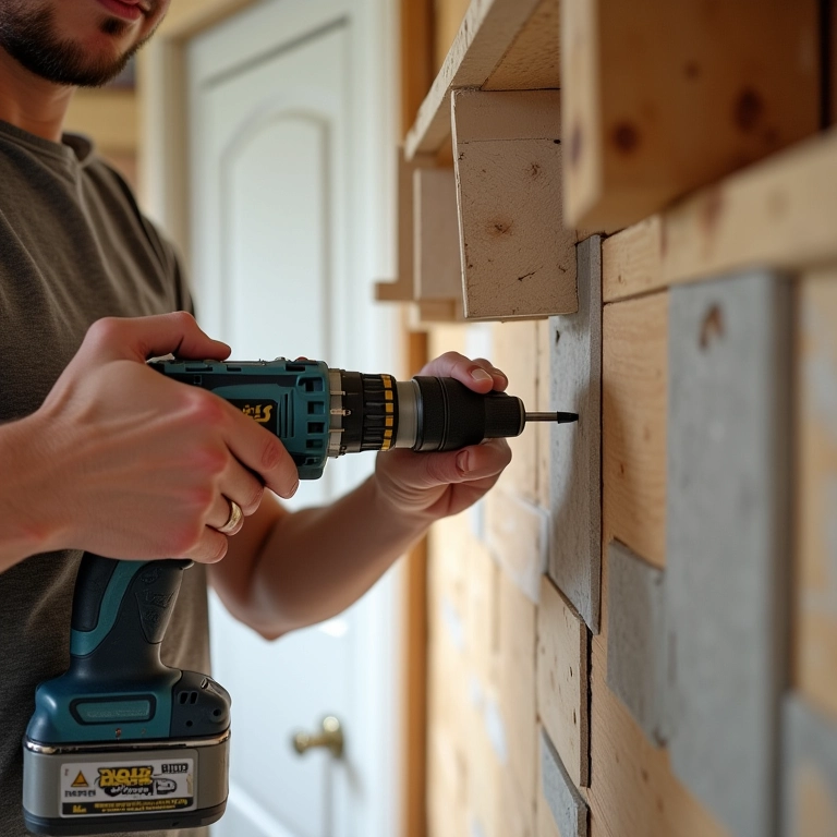 Coletor de pó caseiro sendo usado em diferentes tipos de furos.