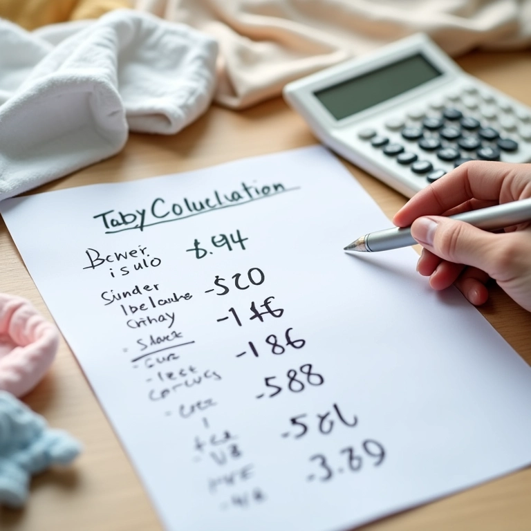 Como calcular o preço de venda das roupas de bebê.