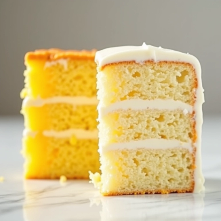 Comparação bolo branco e bolo tradicional.