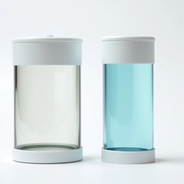 Comparação entre filtro UV caseiro e filtro UV comercial.