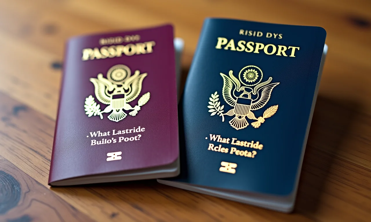 Comparação entre um passaporte novo e um passaporte antigo.