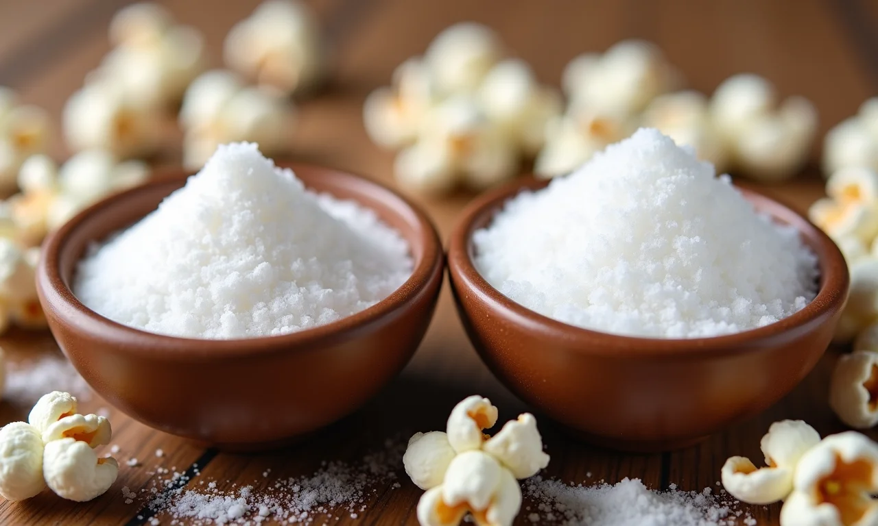 Comparativo: açúcar refinado vs açúcar cristal para pipoca doce.