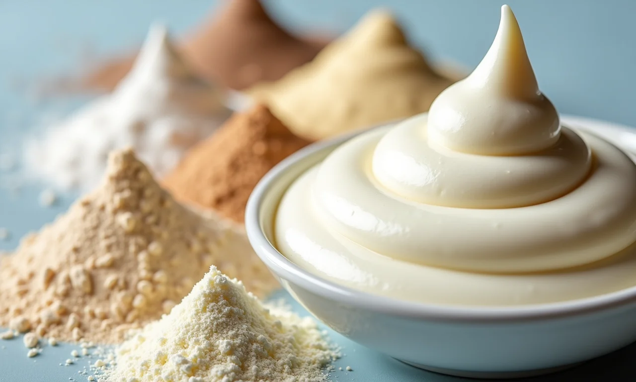 Comparativo de diferentes tipos de leite em pó para mousse de ninho.