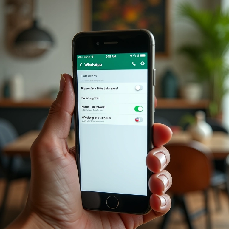 Confirmações de leitura desativadas no WhatsApp.