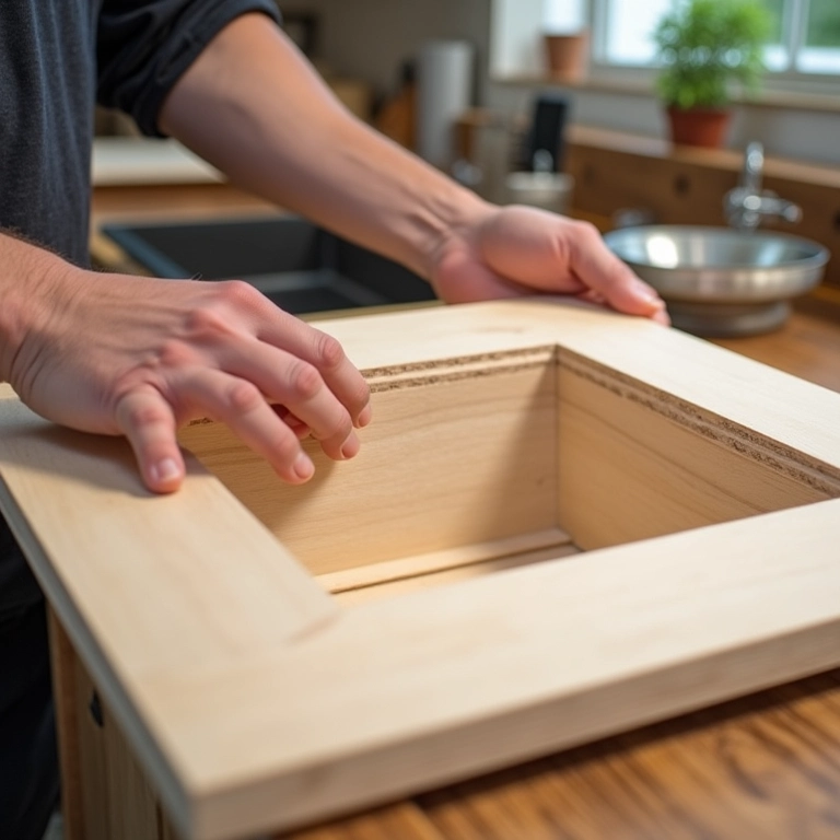 Construindo bancada de cooktop: passo a passo detalhado para você.