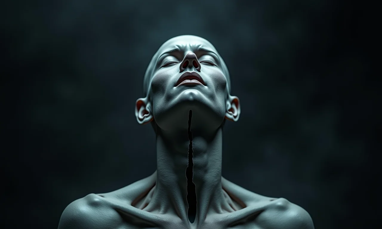 Corda de prata rompida, representando o medo de consequências negativas durante a viagem astral.