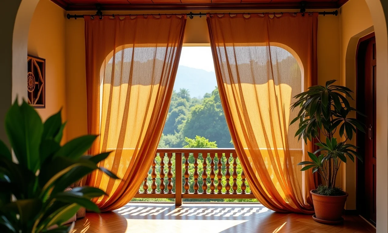 Cortina de bambu para varanda.