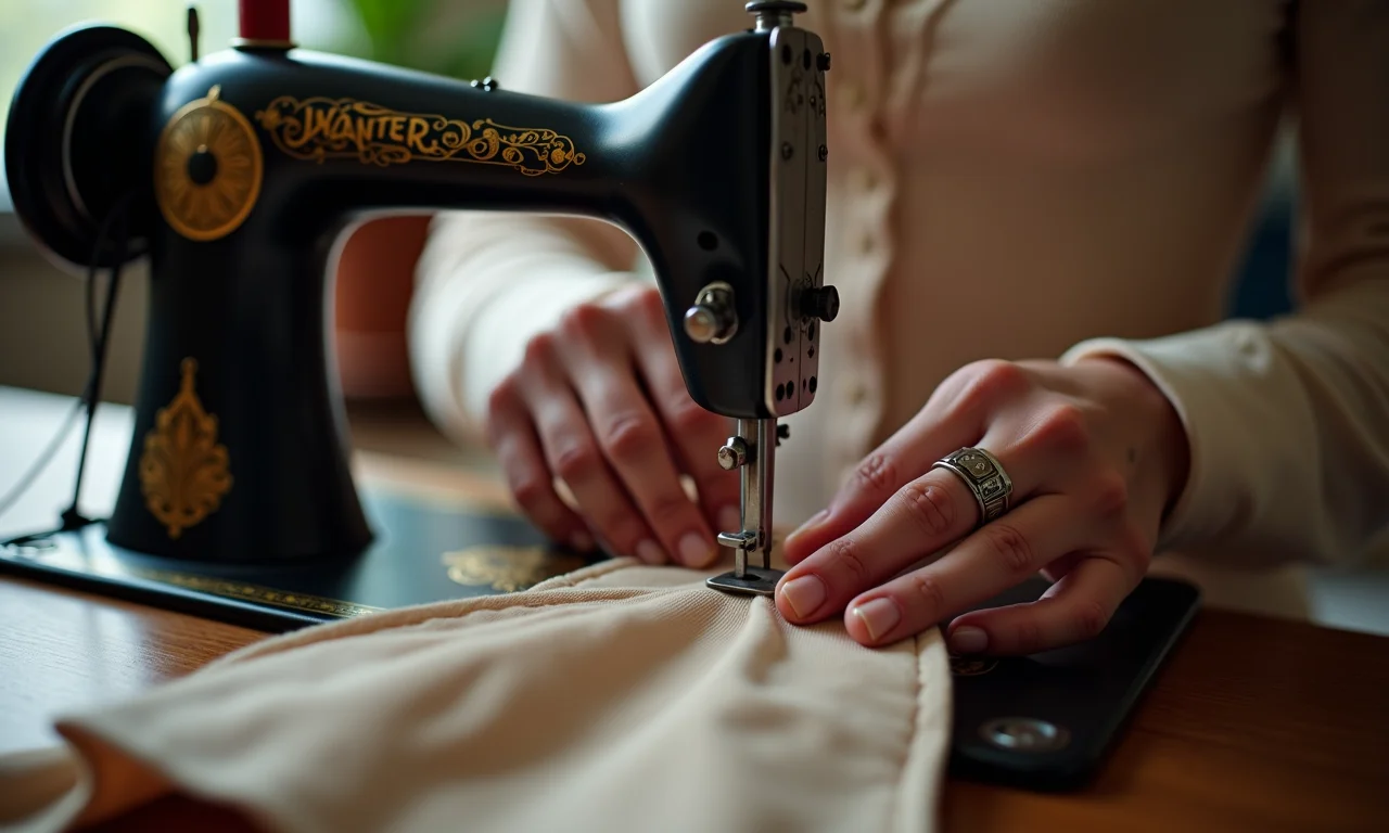 Costurando corset: acabamento impecável.