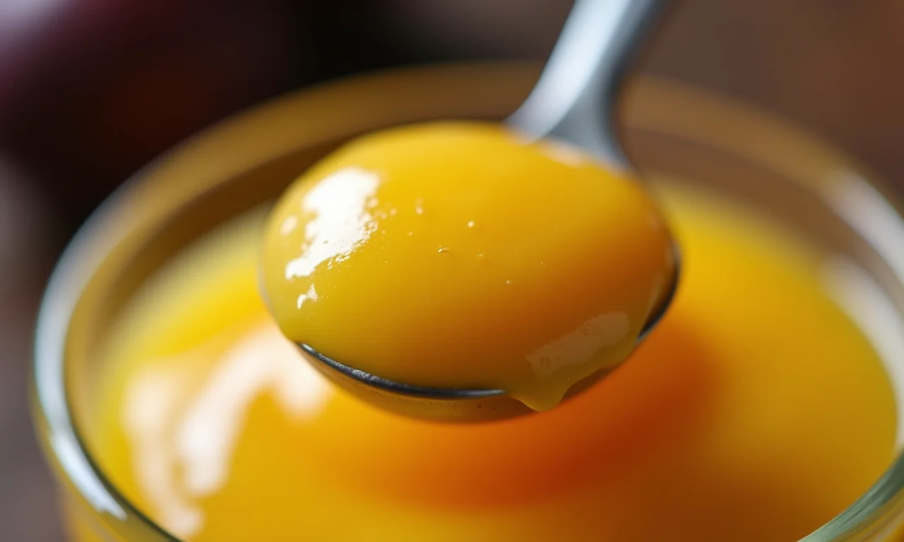 Creme de maracujá com consistência perfeita.