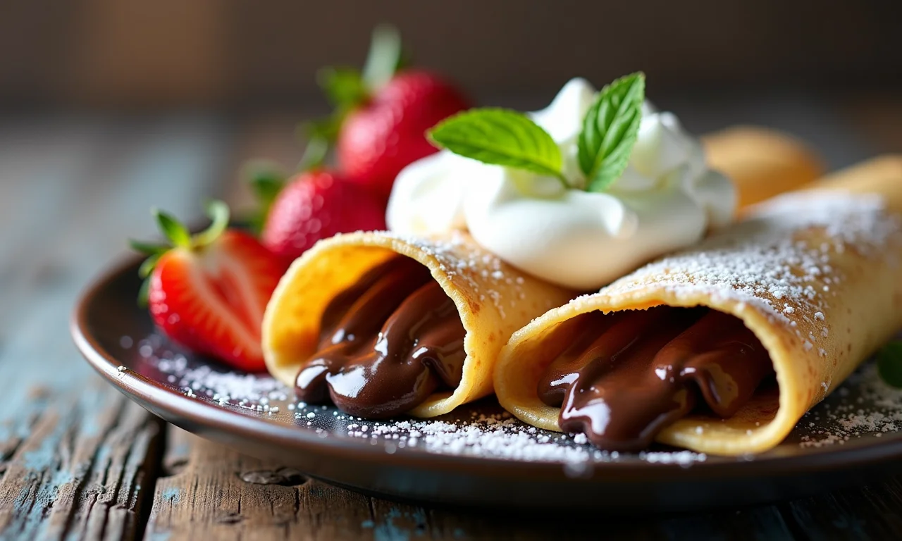 Crepes doces com recheios irresistíveis