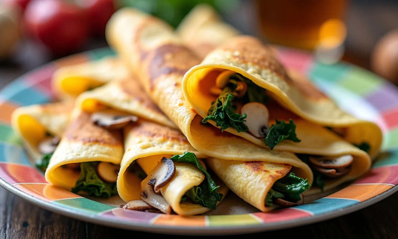 Crepes salgados com recheios criativos