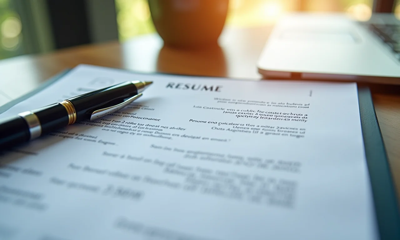 Currículo objetivo e direto.