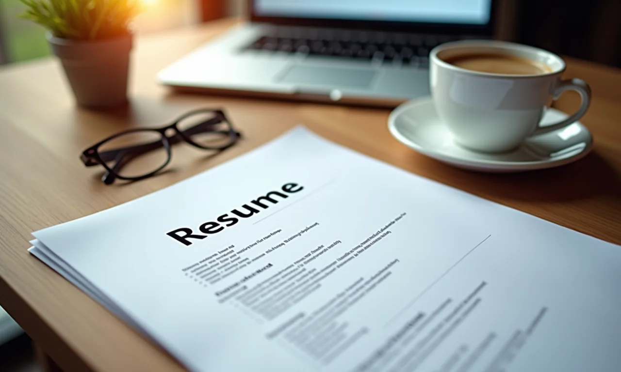 Currículo sobre a mesa, representando a preparação para entrevistas pelo CIEE.