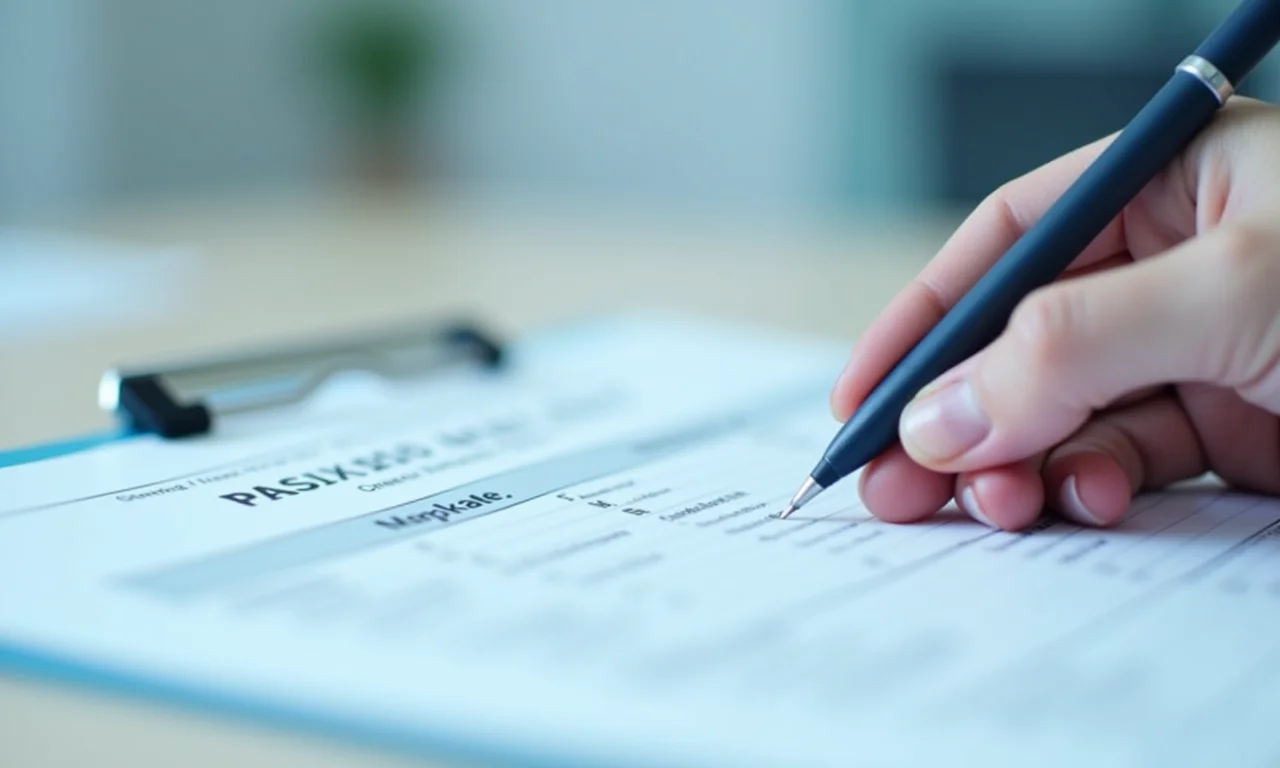 Dados de identificação do paciente sendo inseridos em relatório.