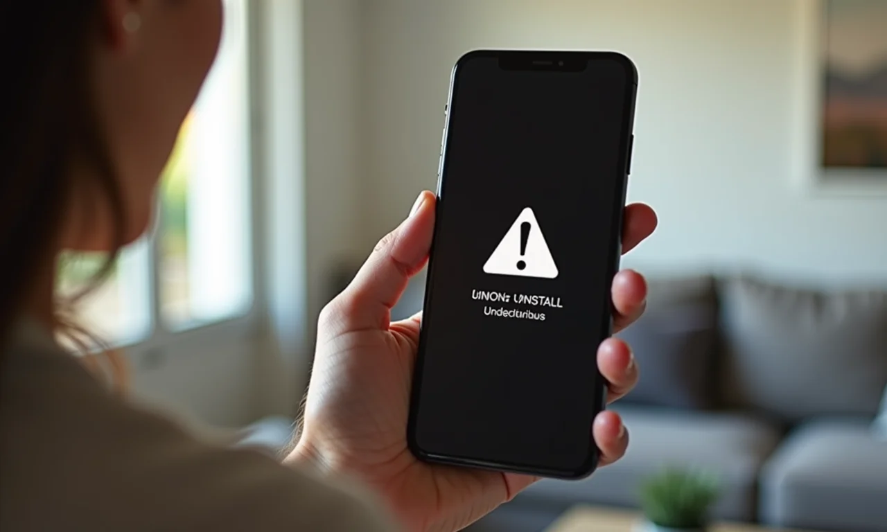 Desinstalando aplicativos desconhecidos do celular.