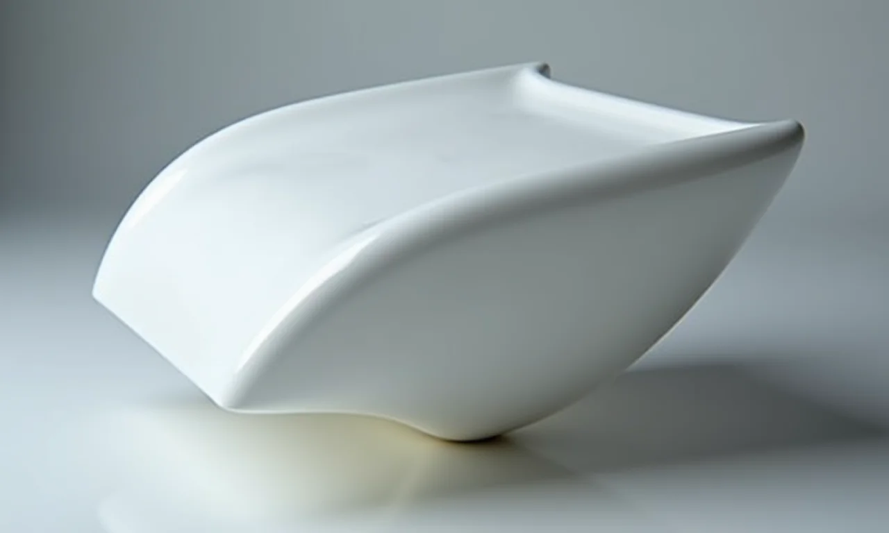 Detalhe de uma monofin de fibra de vidro de alta performance.