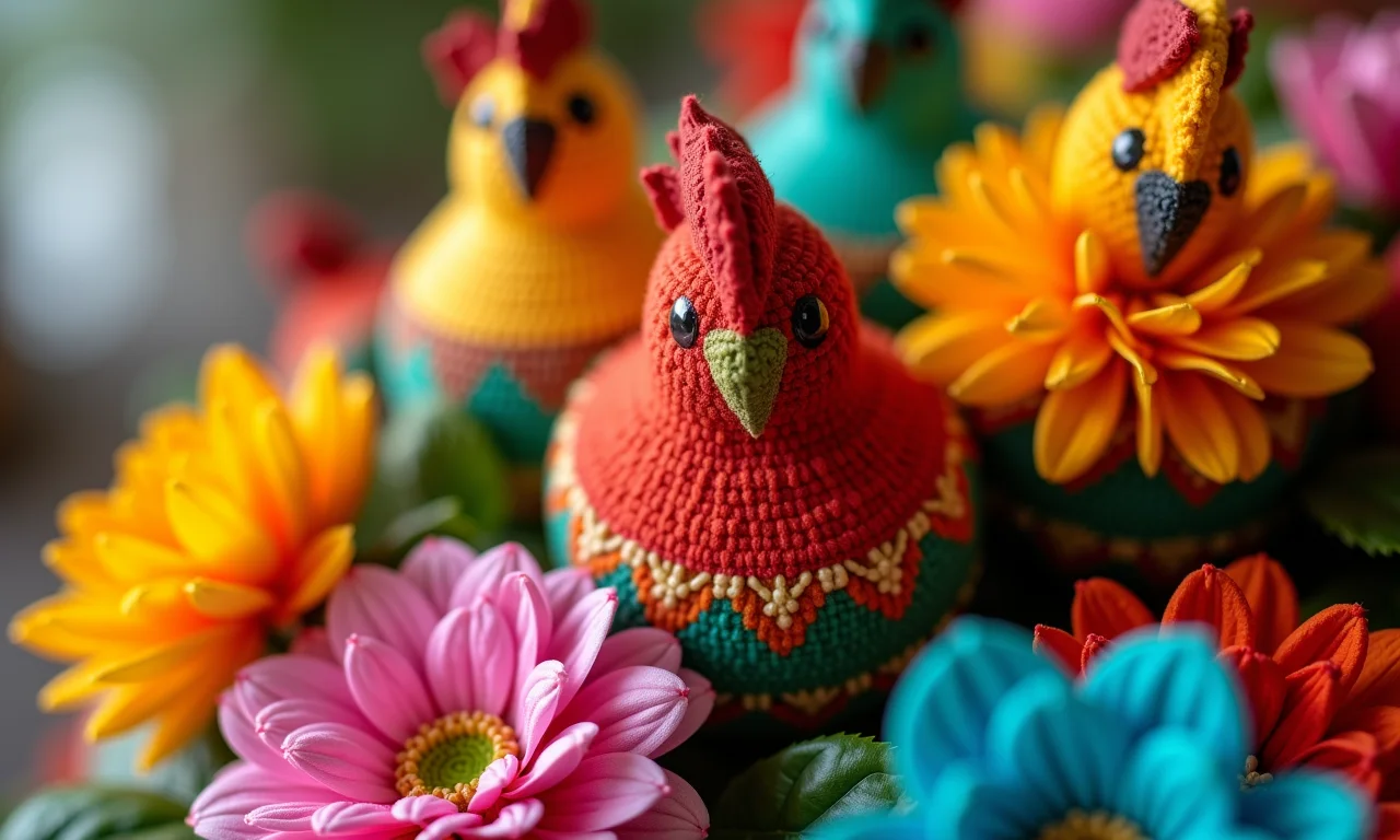 Detalhes dos elementos decorativos da Galinha Pintadinha.