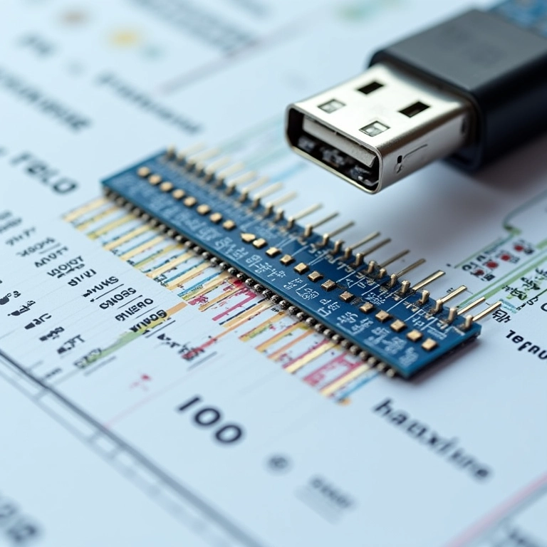 Diagrama da pinagem correta do cabo USB.