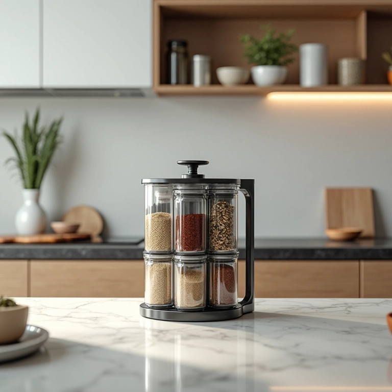 Diferentes locais para colocar o porta condimentos na cozinha.