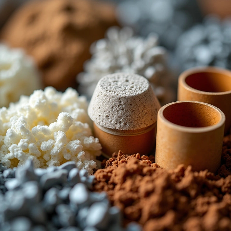 Diferentes materiais para fazer um coletor de pó caseiro.