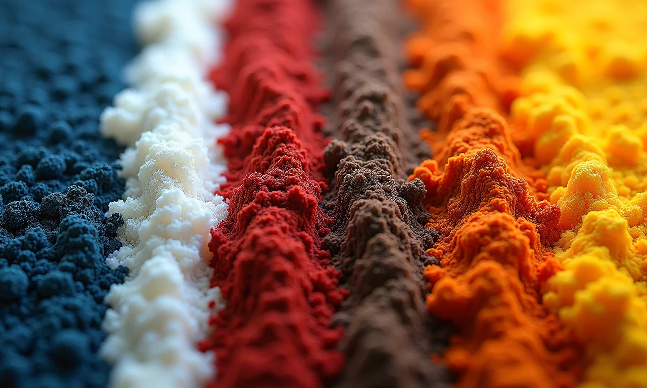 Diferentes tipos de grafiato: textura fina, média e grossa.