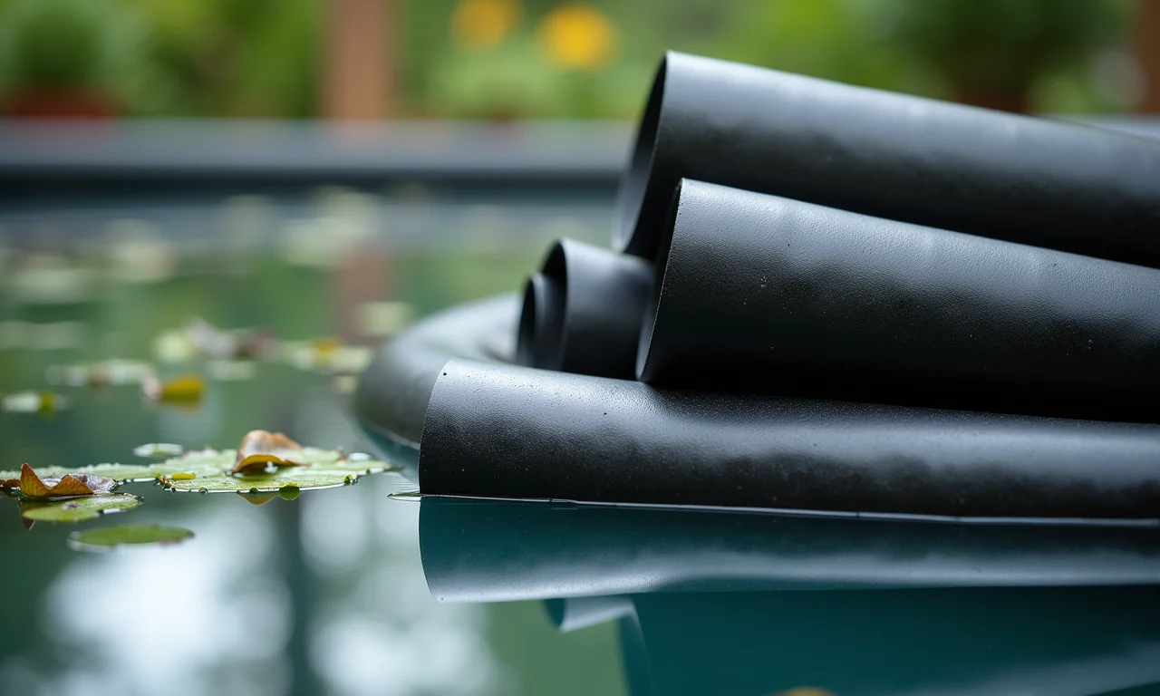 Diferentes tipos de lonas para laguinho: EPDM e PVC, comparação de materiais.