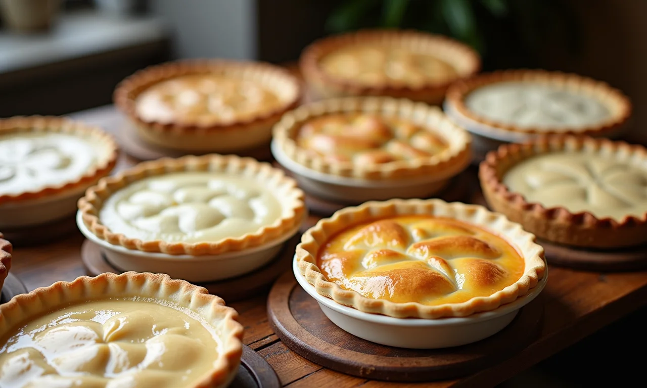 Diferentes tipos de massa para torta de frango: folhada, brisée, integral.