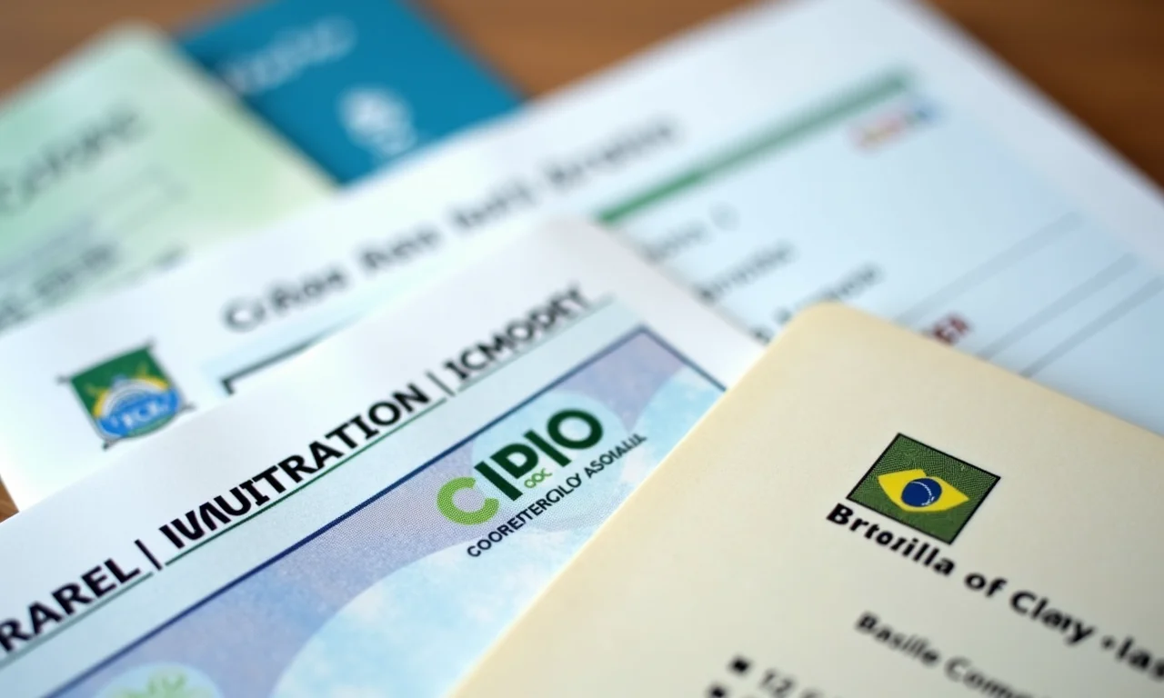 Documentos brasileiros necessários para o cadastramento biométrico.