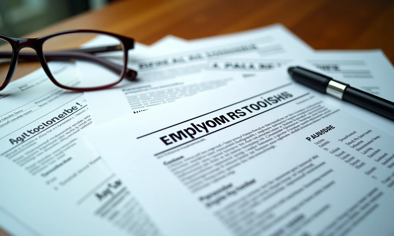 Documentos importantes para a denúncia trabalhista: contratos e holerites.