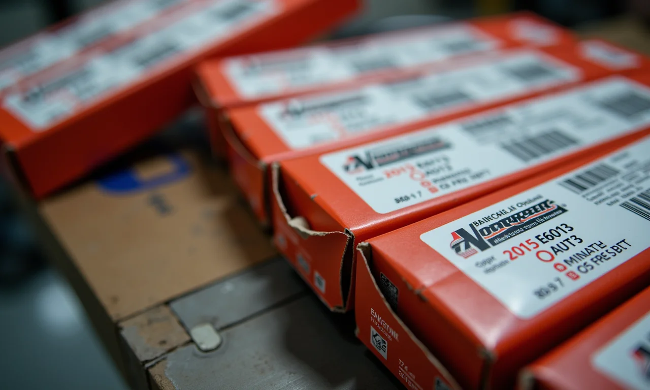 Eletrodos AWS E6013 da Vonder para soldagem.