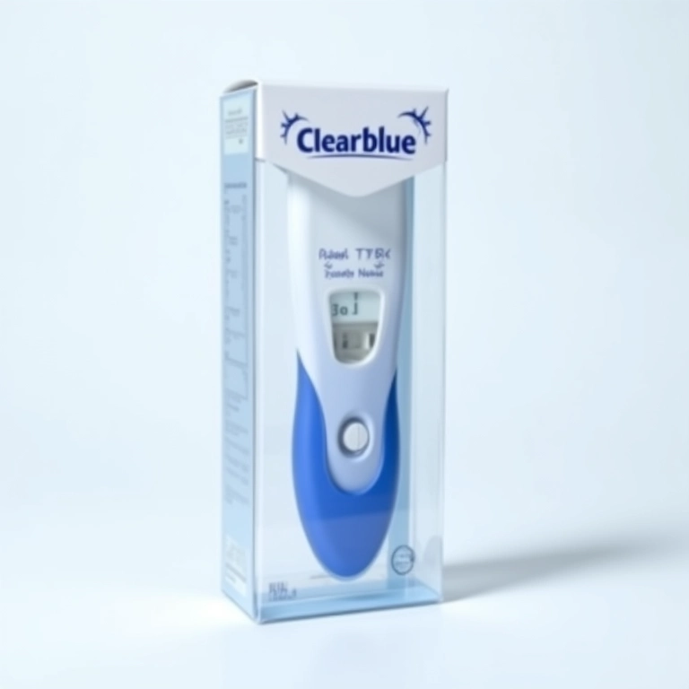 Embalagem do teste Clearblue Digital Compact.