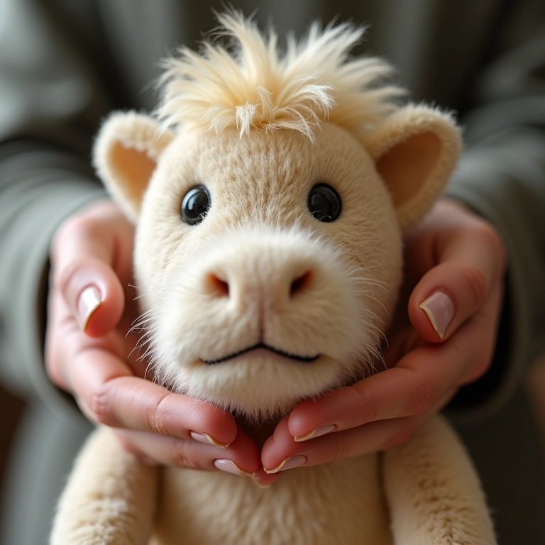 Enchendo boneco de Orixá para deixá-lo fofinho.