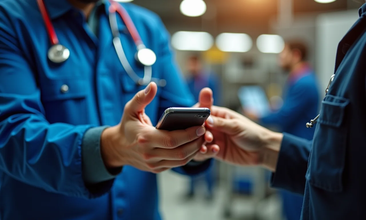 Entregando celular para assistência técnica especializada.