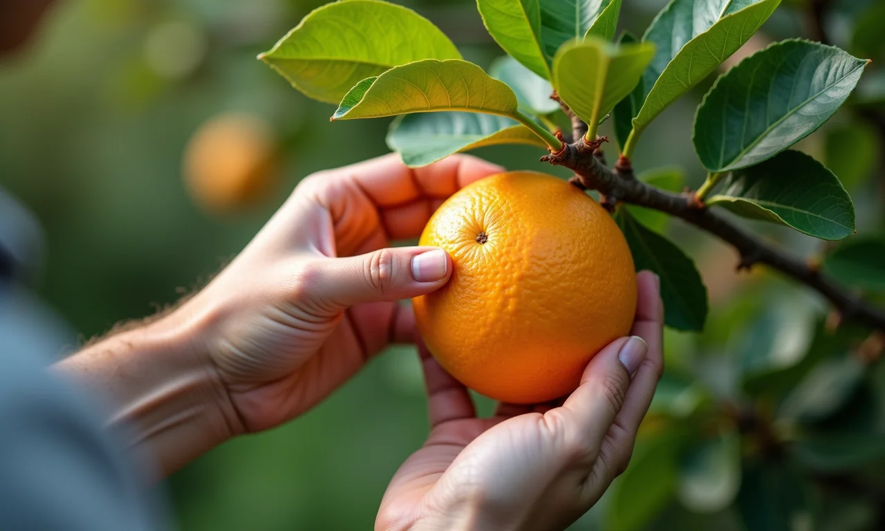 Enxertia de mudas de árvores frutíferas.