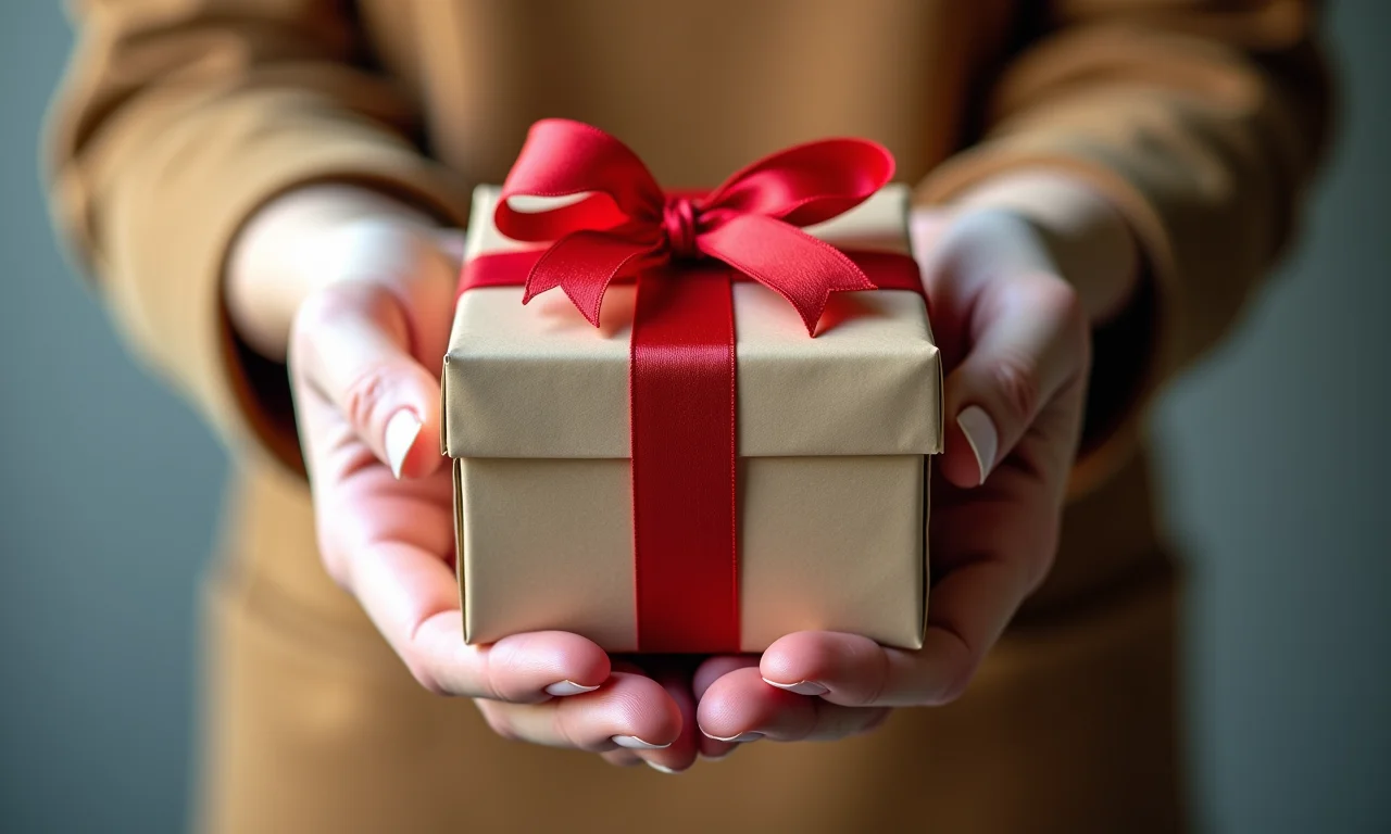 Especialista demonstra técnicas de embalagem de presentes.