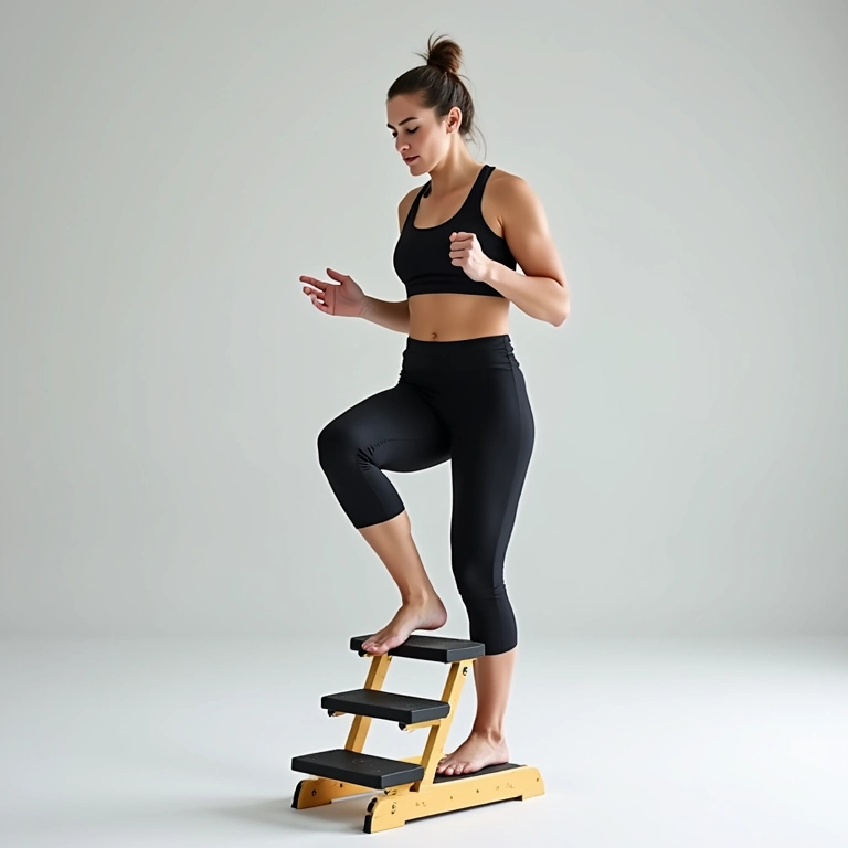 Especialista demonstrando treino com escada de agilidade.