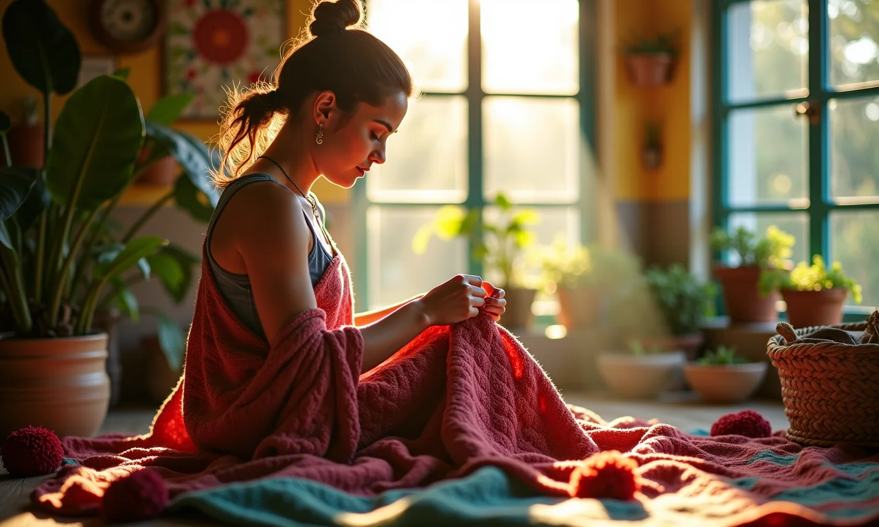 Especialista em crochê dando dicas