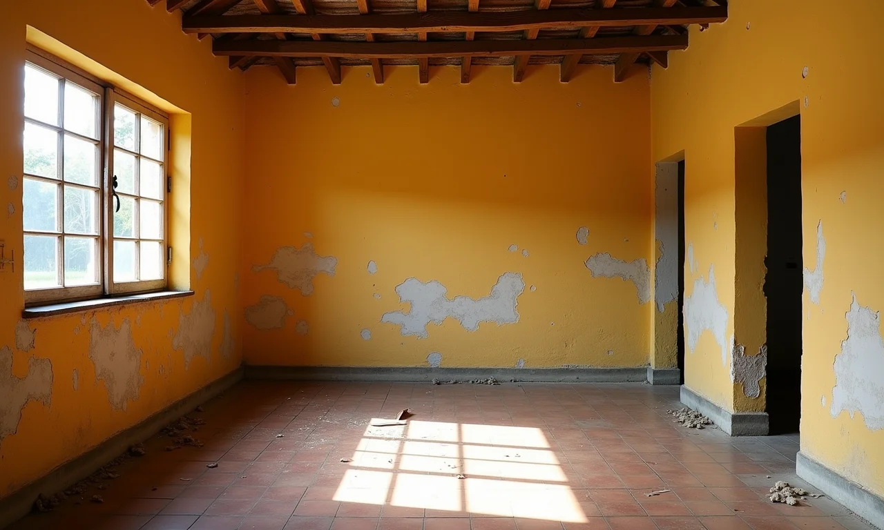 Estado atual de um imóvel antes da reforma.