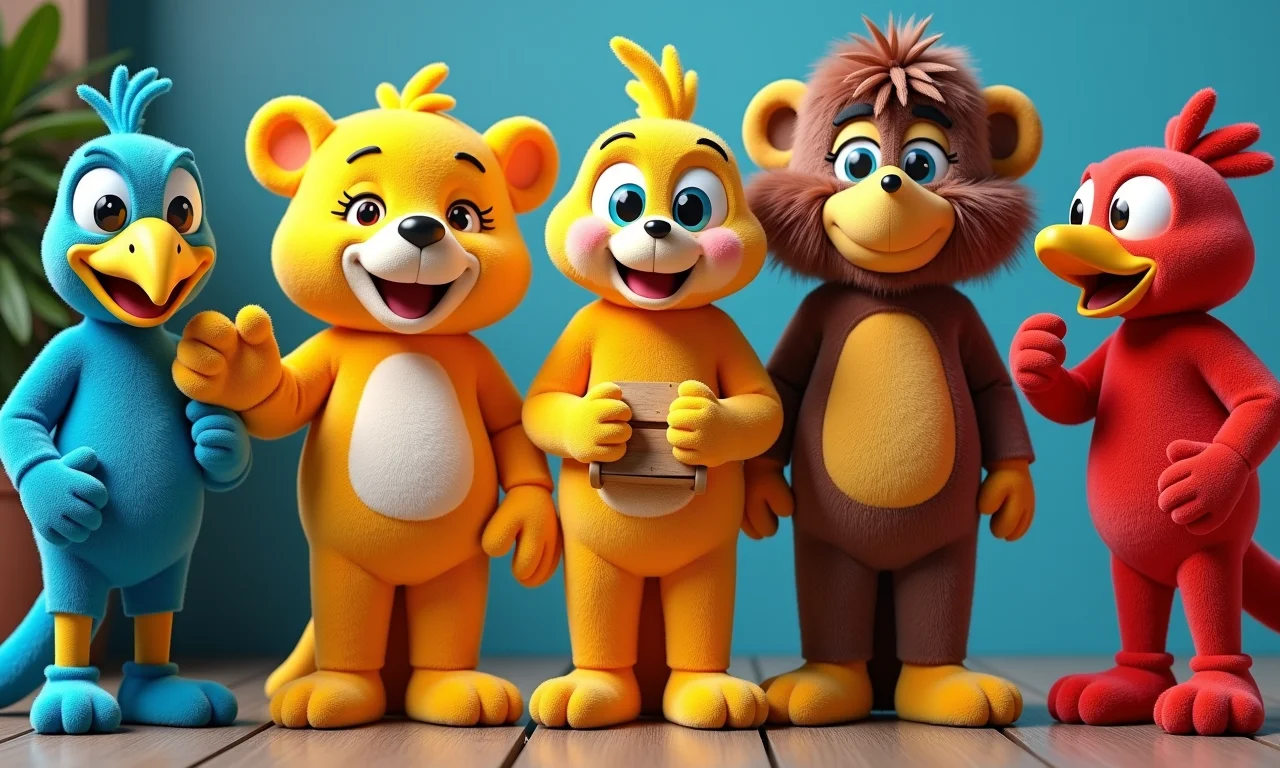 Exemplos de mascotes digitais de sucesso de marcas brasileiras.