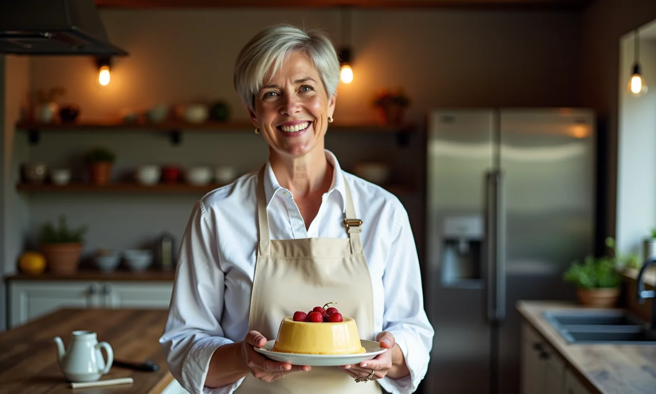 Expert em confeitaria dando dicas para um pudim de leite condensado irresistível.