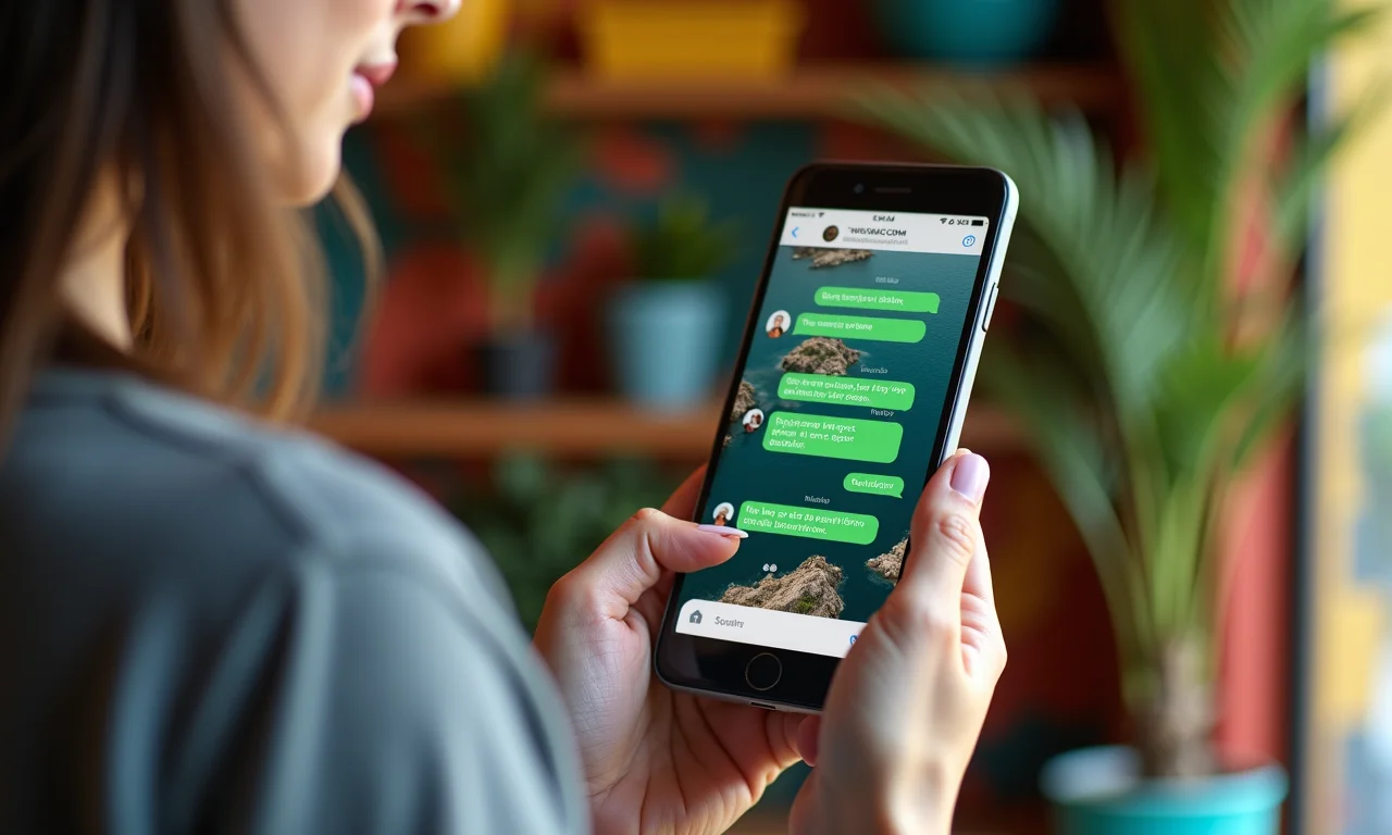 Explorando funcionalidades do WhatsApp.