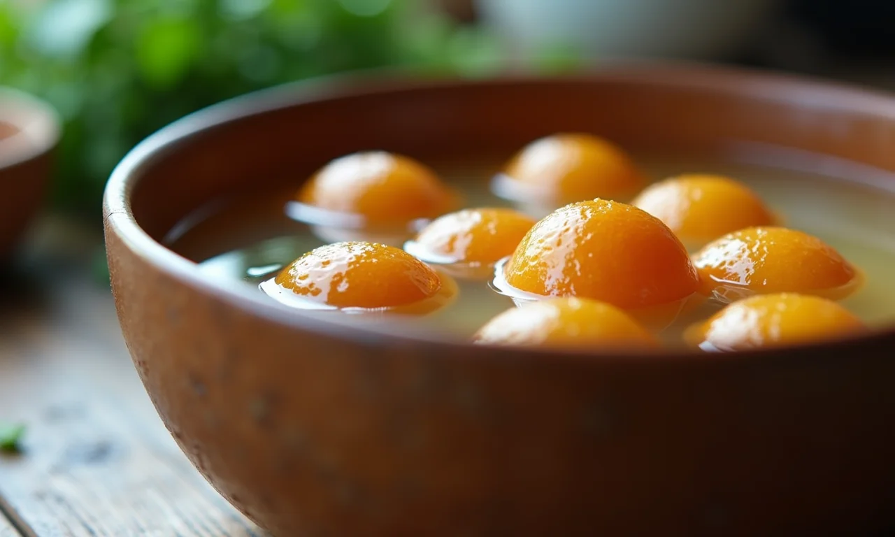 Feijão de molho em água, preparando para o cozimento.